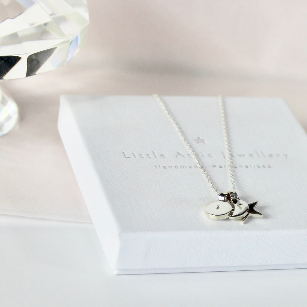 Sun, Moon & Star Necklace